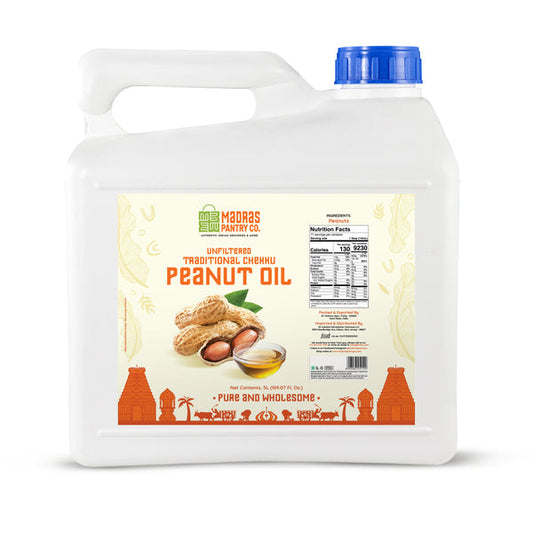 Madras Pantry Wood Cold Pressed Peanut Oil-Ltr : 5 - www.foodworldmd.com