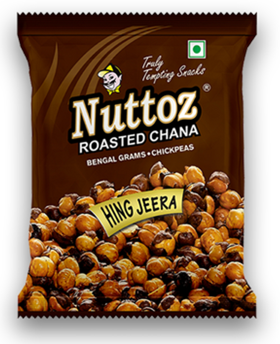 Nuttoz Roast Hing Jeera Chana-Gms : 150 - www.foodworldmd.com