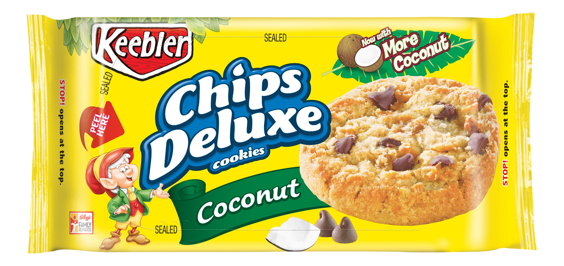 Keebler Coconut Chips Cookies-Oz : 8 - www.foodworldmd.com