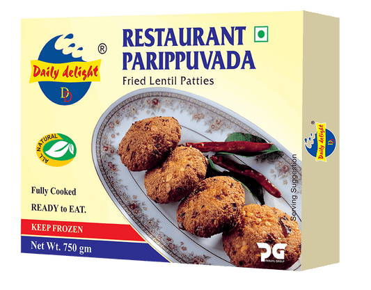 Daily Delight Parippuvada-Gms : 750 - www.foodworldmd.com