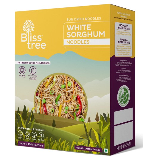 Bliss Tree White Sorghum Noodles-Gms : 180 - www.foodworldmd.com