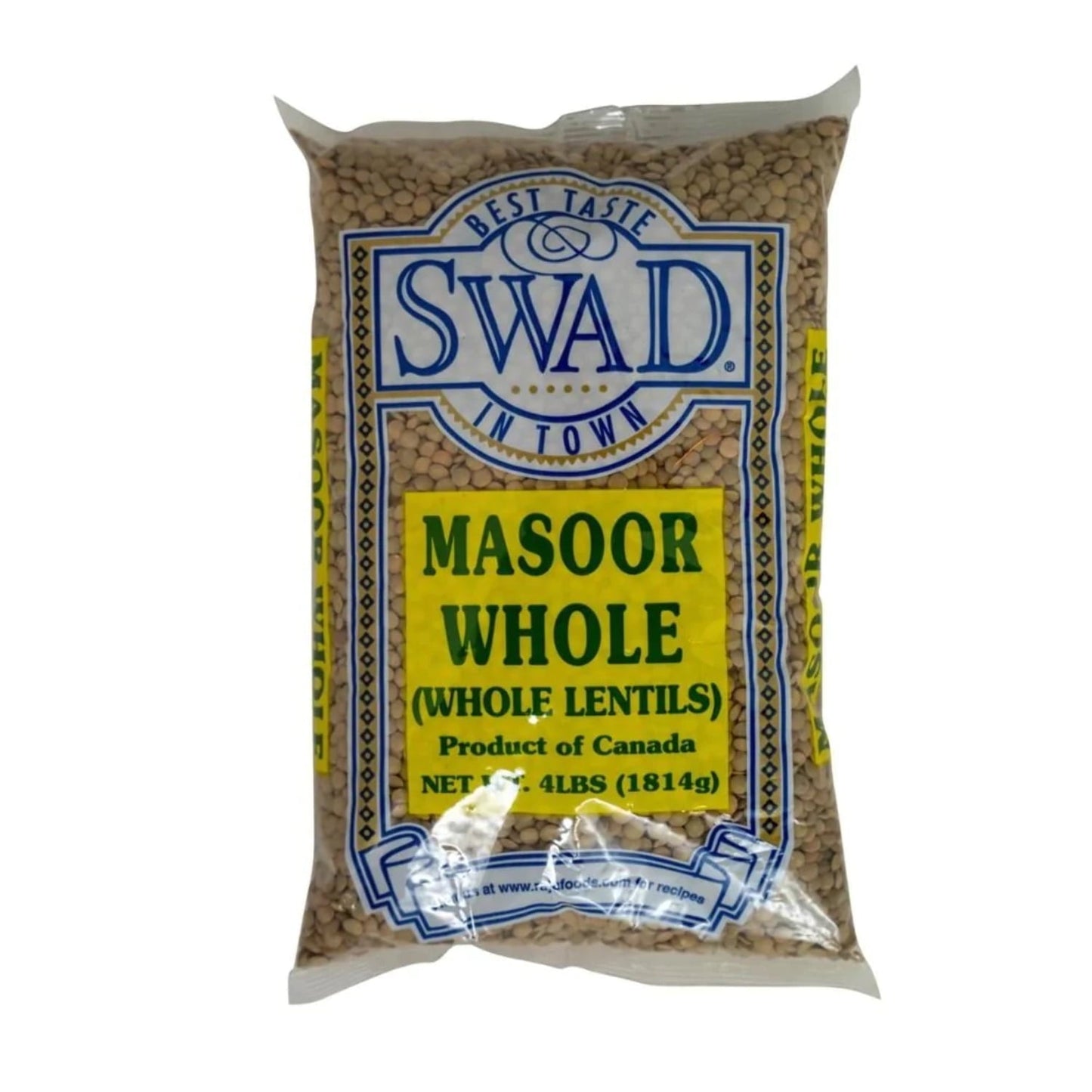 Swad Masoor Whole-Lbs : 4 - www.foodworldmd.com