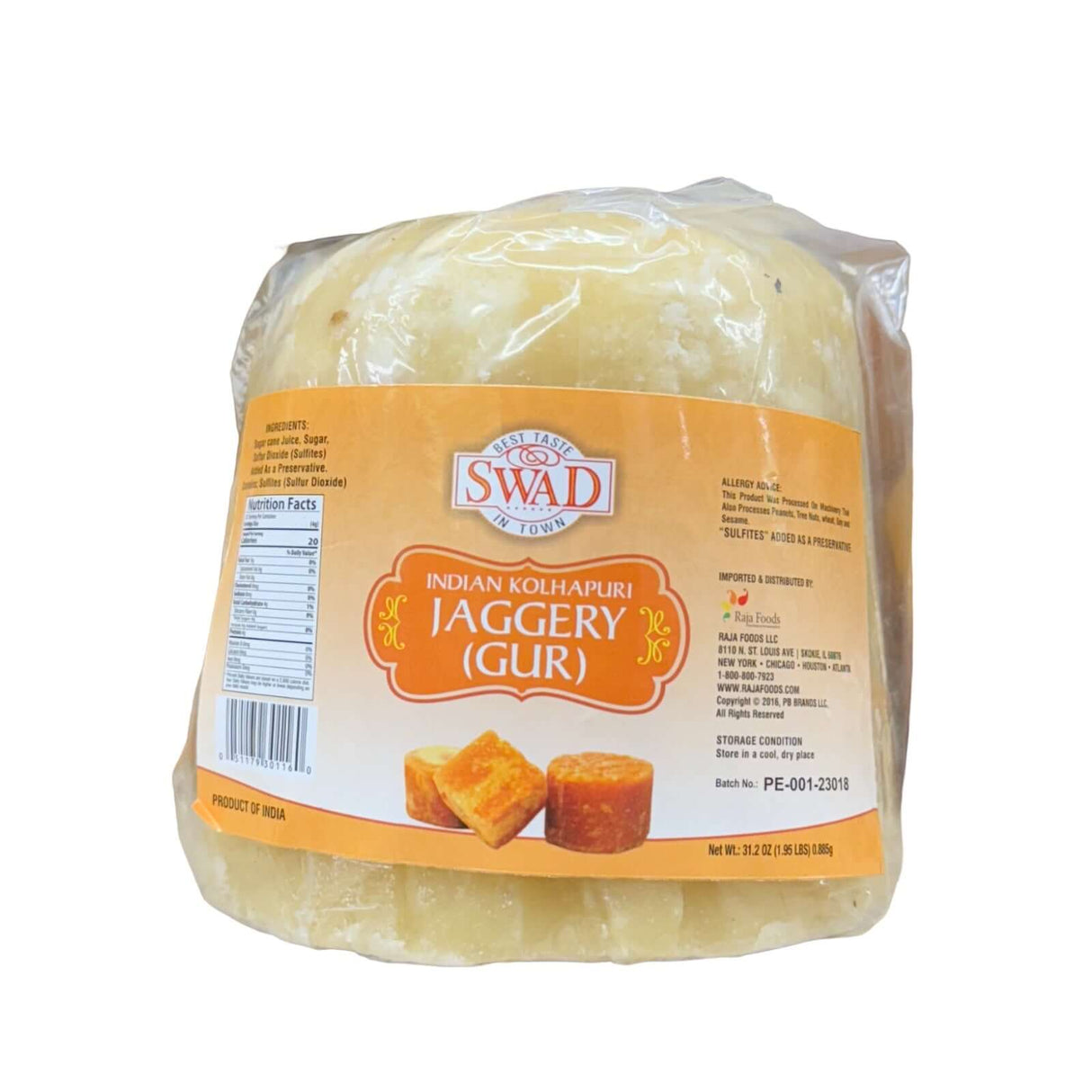 Swad Kolhapuri Jaggery-Lbs : 1 - www.foodworldmd.com