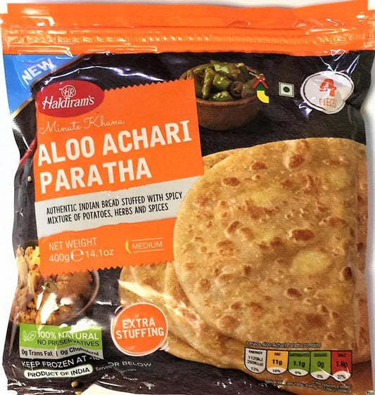 Haldirams Aloo Achari Paratha-Gms : 360 - www.foodworldmd.com