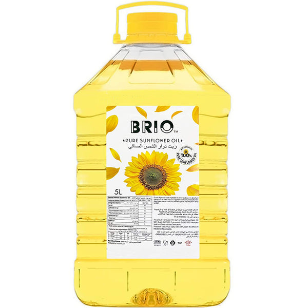 Brio Sunflower Oil-Ltr : 5 - www.foodworldmd.com