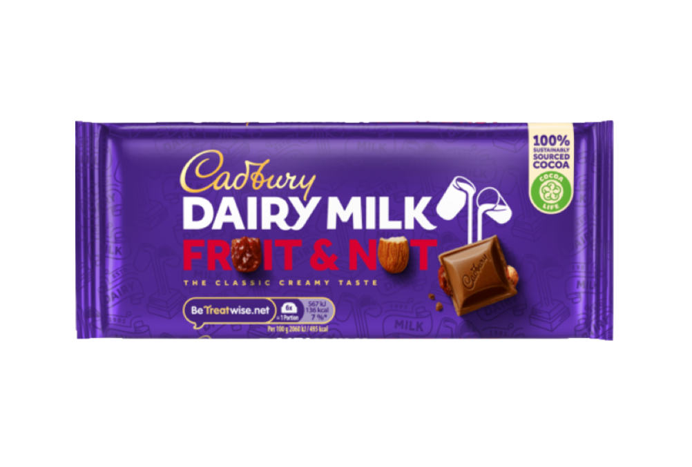 Cadbury Fruit & Nut Chocolate-Gms : 35 - www.foodworldmd.com