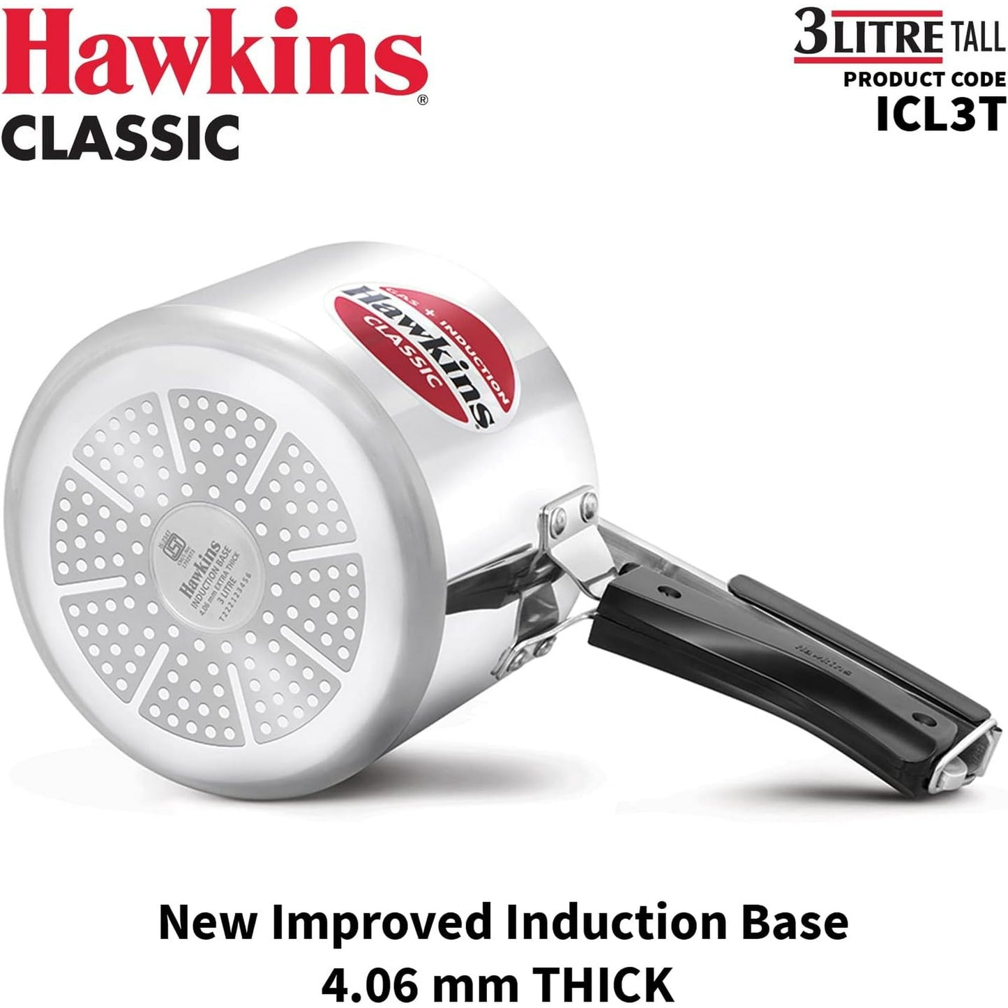 Hawkins Pressure Cooker (Tall) -Ltr : 3 - www.foodworldmd.com