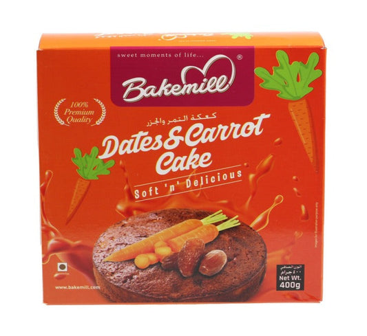 Bakemill Dates & Carrot Cake-Gms : 400 - www.foodworldmd.com