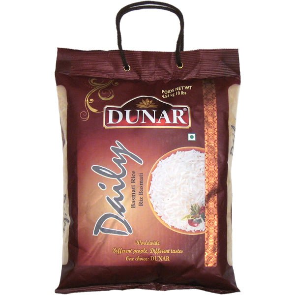 Dunar Daily Basmati Rice-Lbs : 10 - www.foodworldmd.com