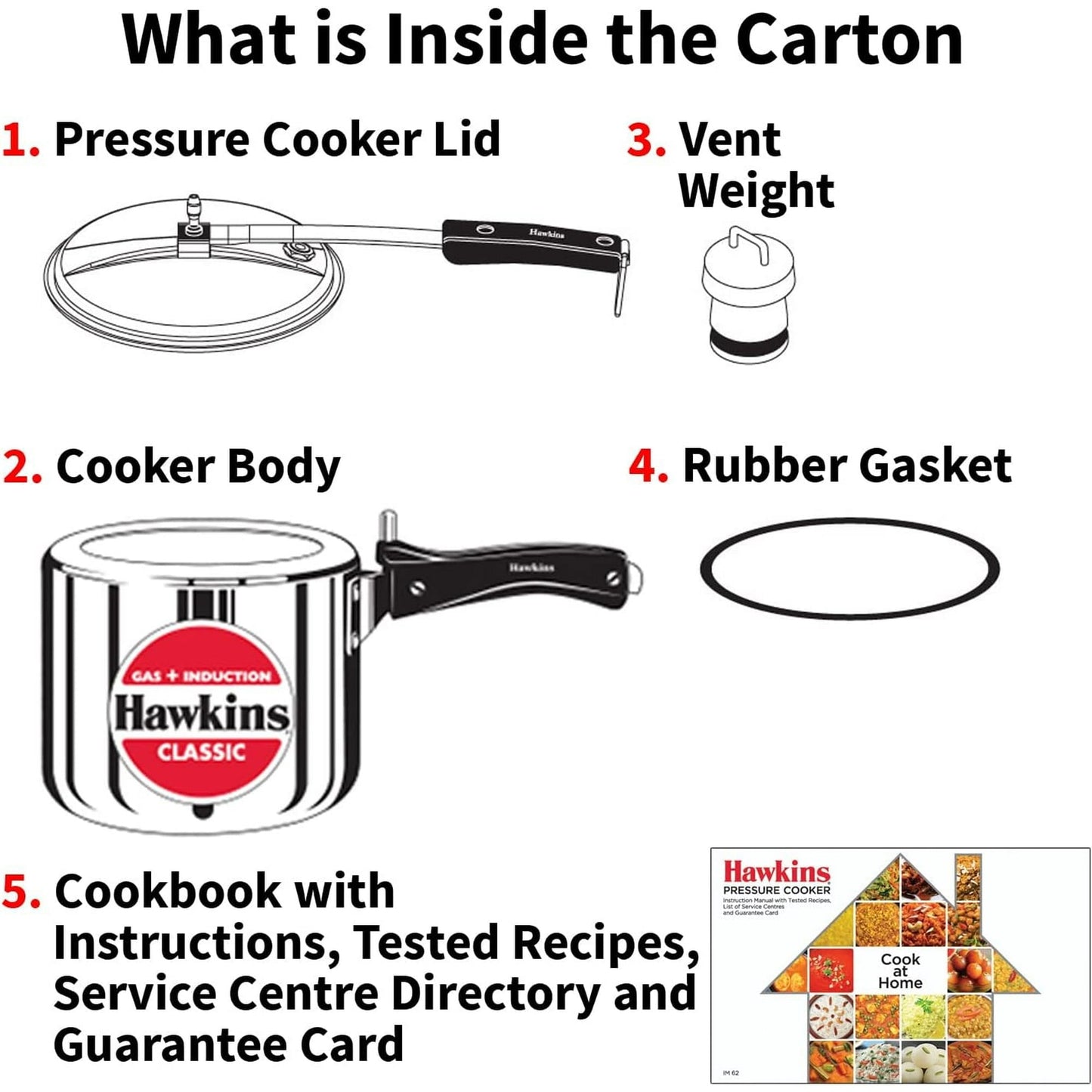 Hawkins Pressure Cooker (Tall) -Ltr : 3 - www.foodworldmd.com