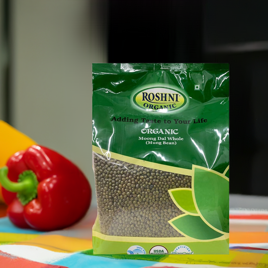 Roshini Organic Moong Whole-Lbs : 3.64 - www.foodworldmd.com