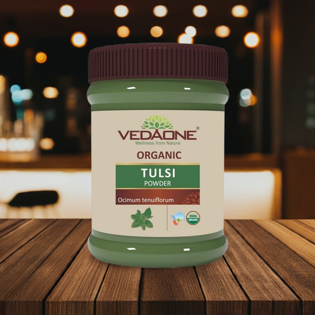 Vedaone Organic Tulsi Powder-Gms : 100 - www.foodworldmd.com