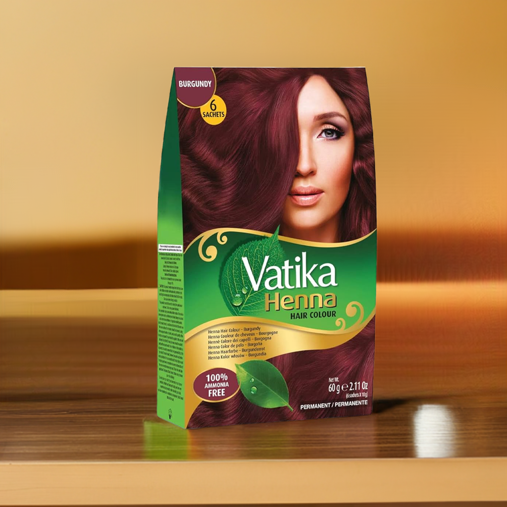 Vatika Henna Burgundy Colour-Gms : 60 - www.foodworldmd.com