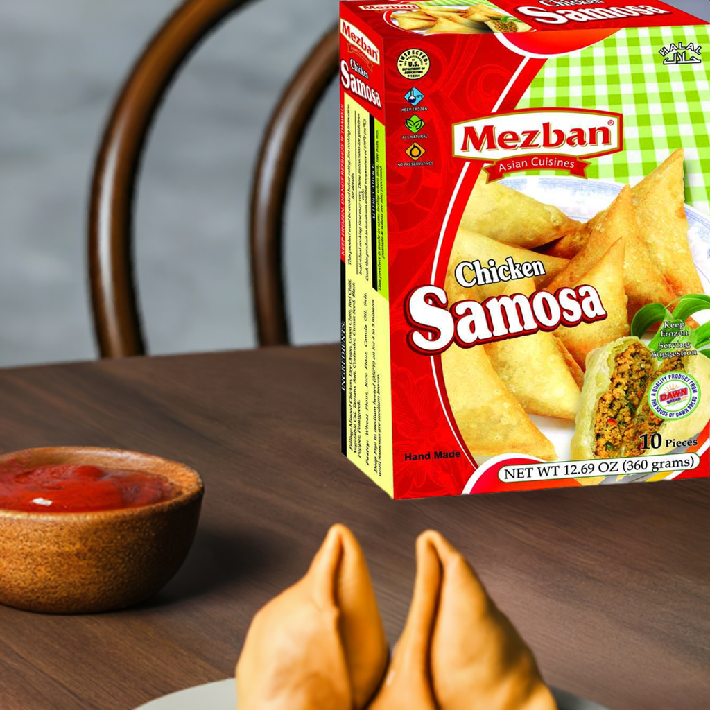 Mezban Chicken Samosa-Gms : 640 - www.foodworldmd.com