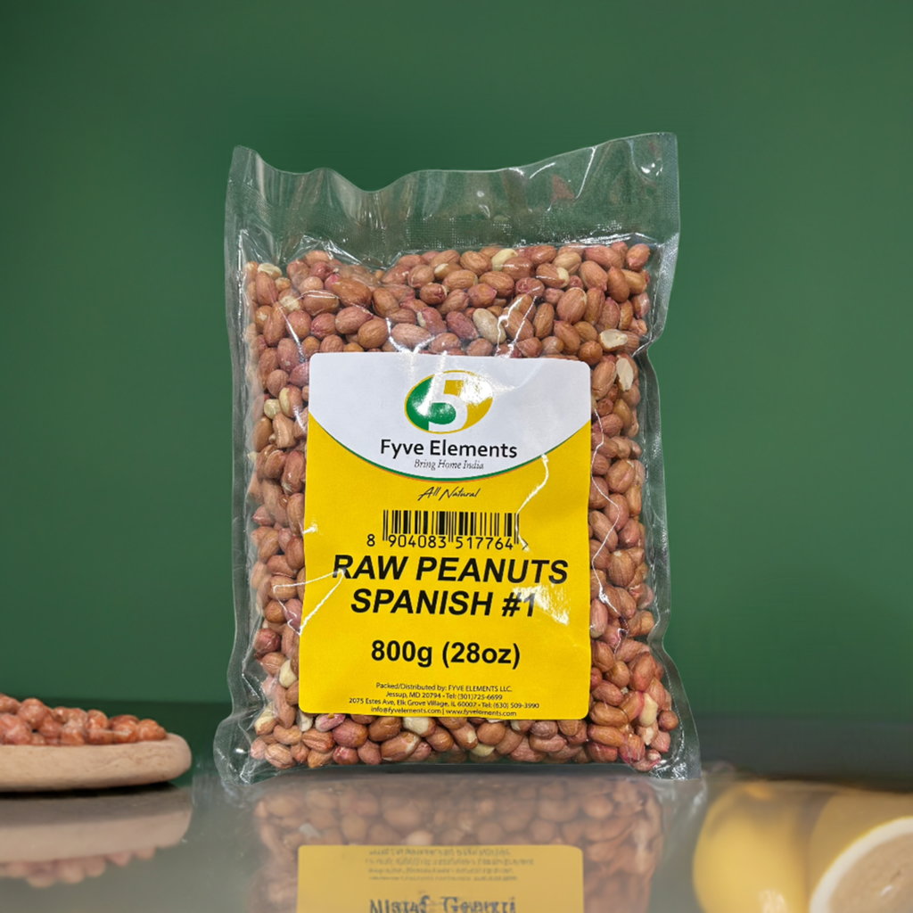 Fyve Elements Raw Peanuts-Gms : 800 - www.foodworldmd.com