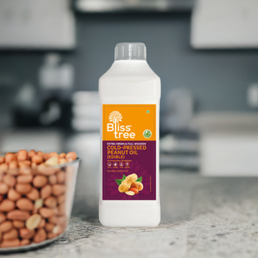 Bliss Tree Wood Cold Pressed Peanut Oil-Ltr : 1 - www.foodworldmd.com