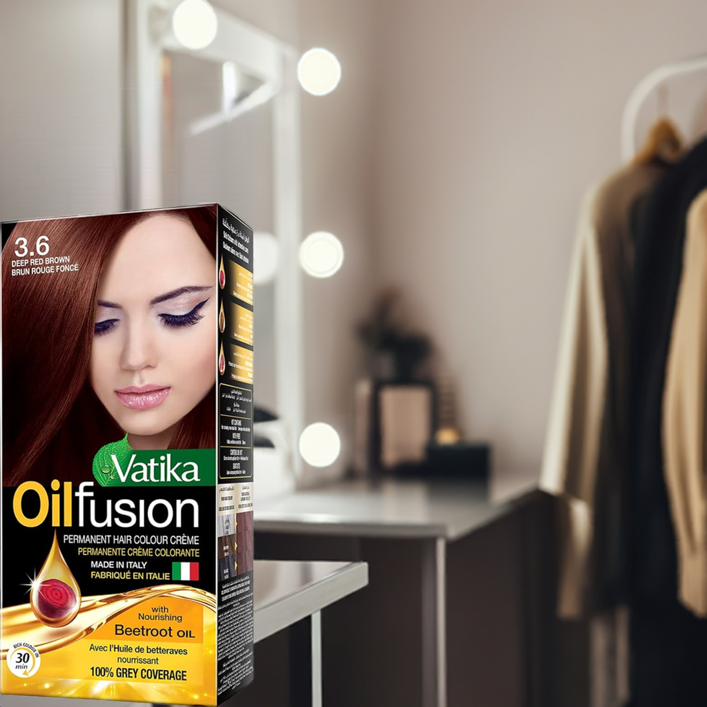 Vatika Oil Fusion Deep Red Brown Hair Colour-Ml : 108 - www.foodworldmd.com