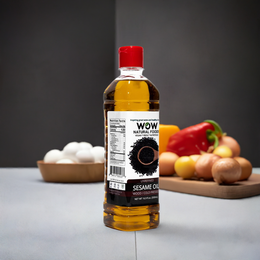 WOW Wood Cold Pressed Sesame Oil-Ml : 500 - www.foodworldmd.com