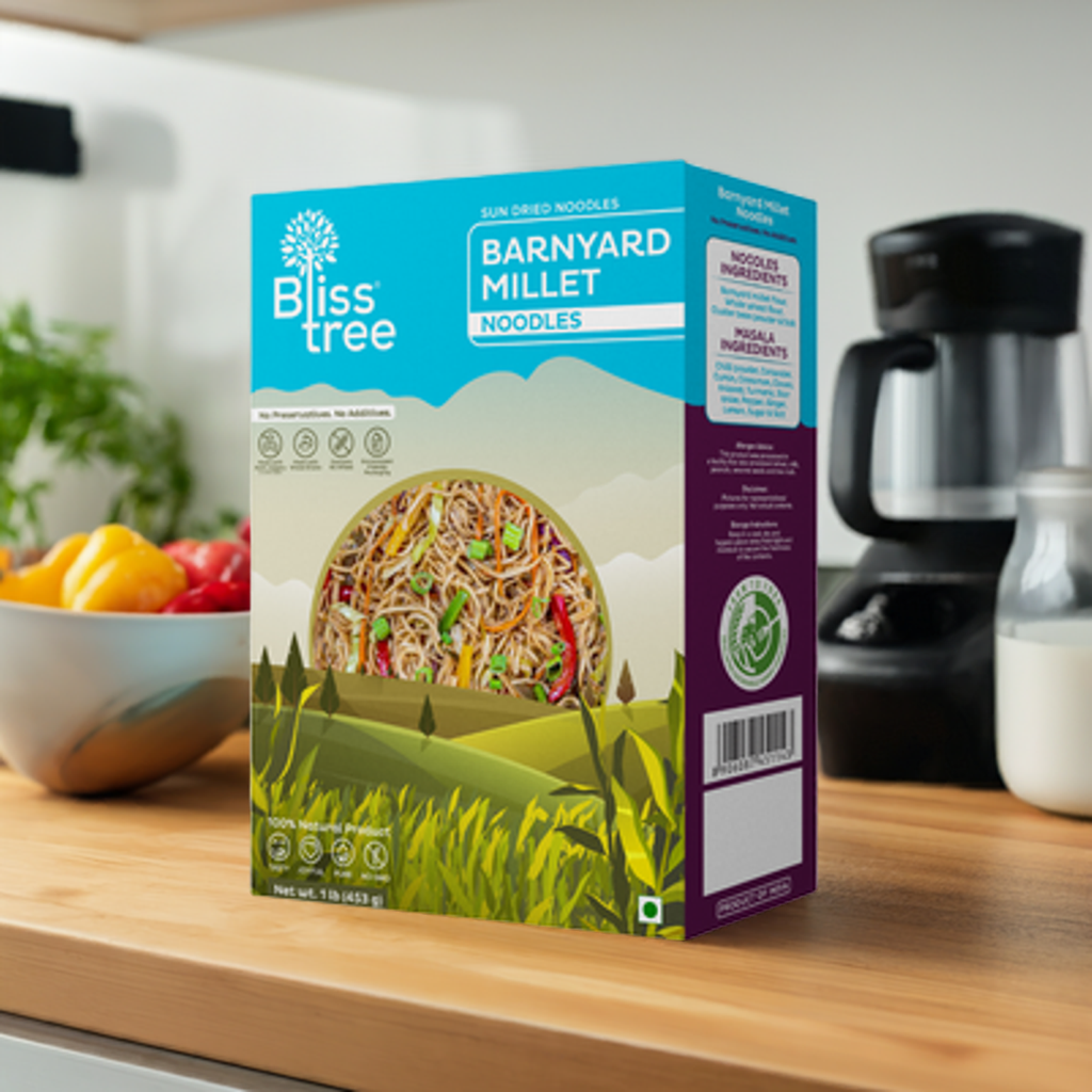 Bliss Tree Barnyard Millet Noodles-Gms : 180 - www.foodworldmd.com