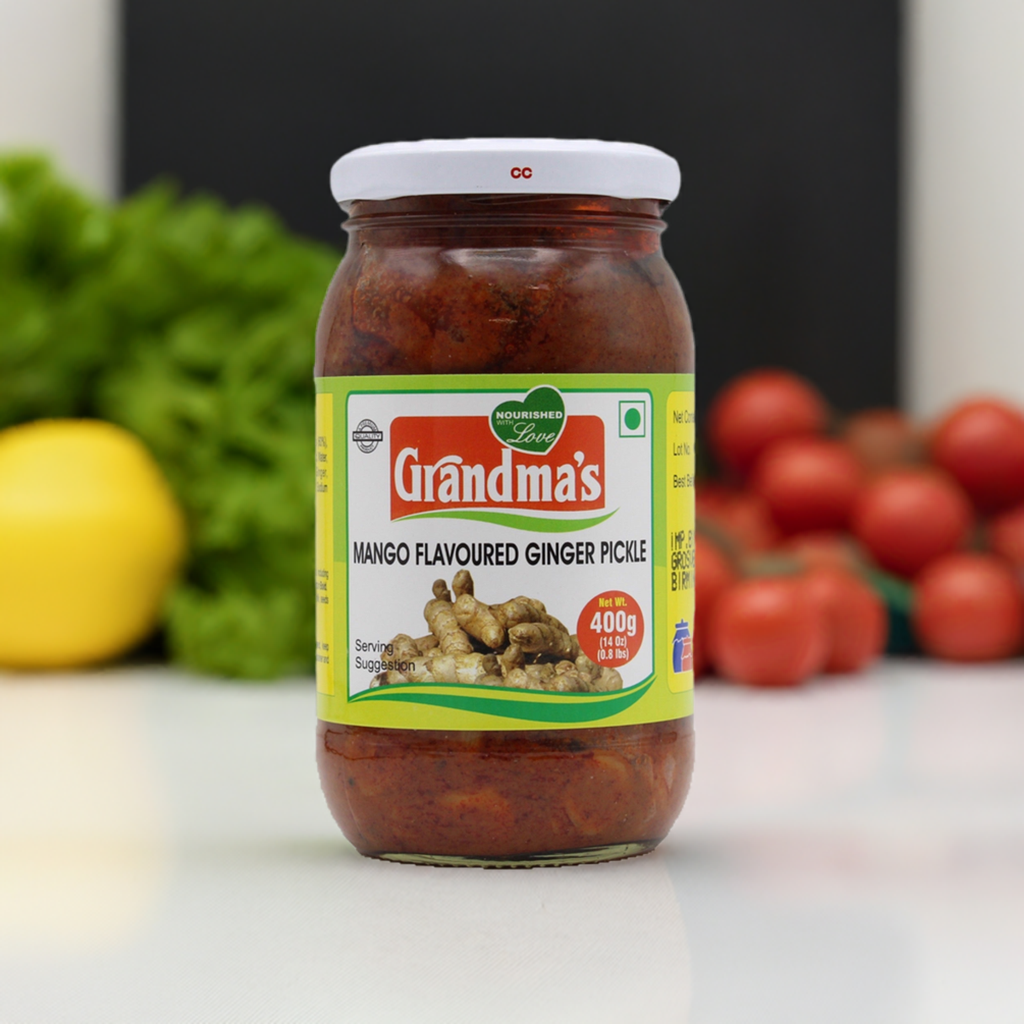 Grandmas Mango Ginger Pickle-Gms : 400 - www.foodworldmd.com