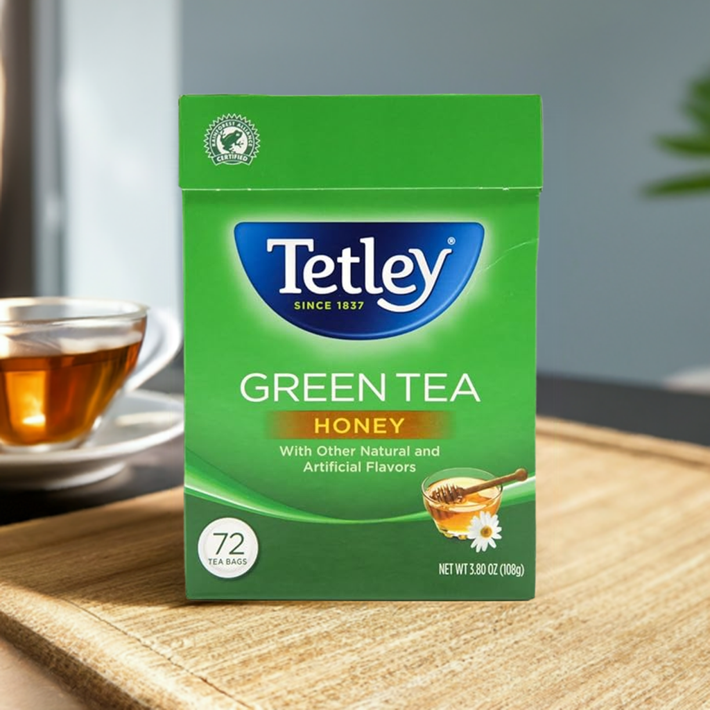 Tetley Green Tea Honey Bags-Gms : 108 - www.foodworldmd.com