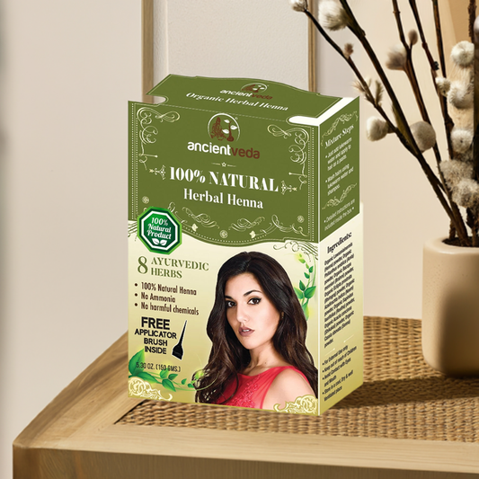 Ancientveda Organic Herbal Henna-Gms : 100 - www.foodworldmd.com