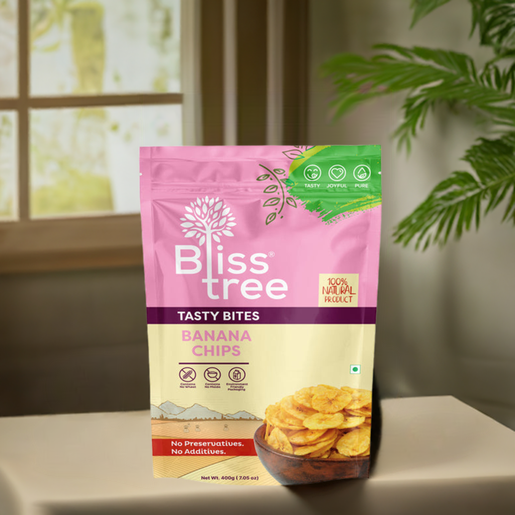 Bliss Tree Banana Chips-Gms : 400 - www.foodworldmd.com