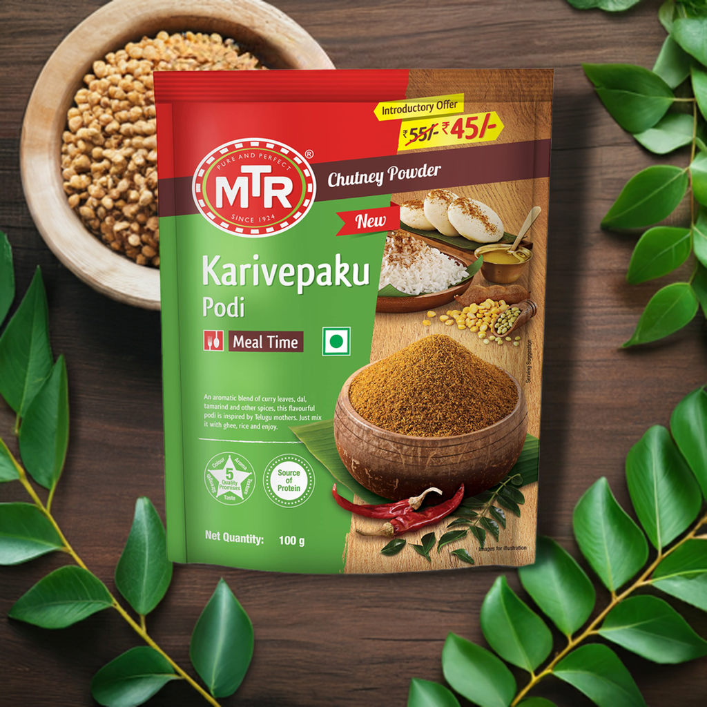 MTR Karivepaku Podi-Gms : 100 - www.foodworldmd.com