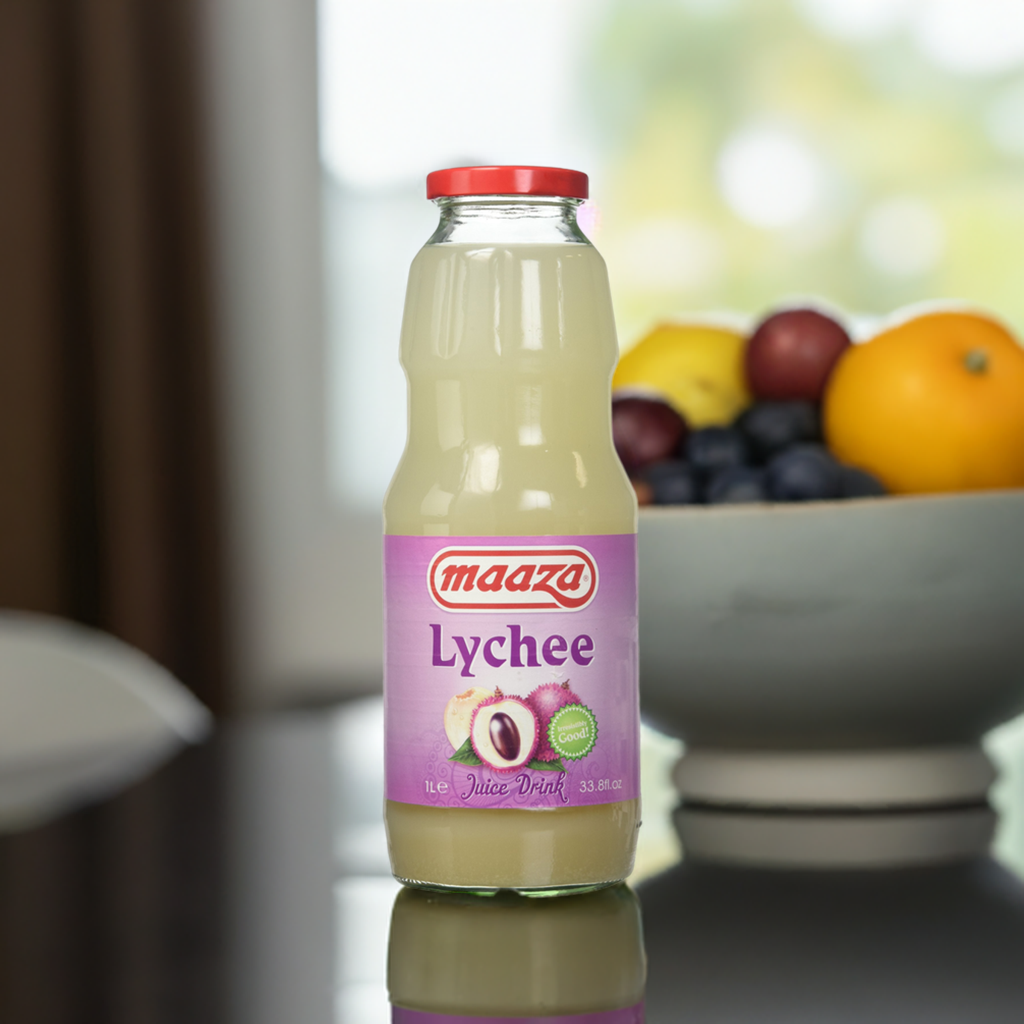 Maaza Lychee-Ltr : 1 - www.foodworldmd.com