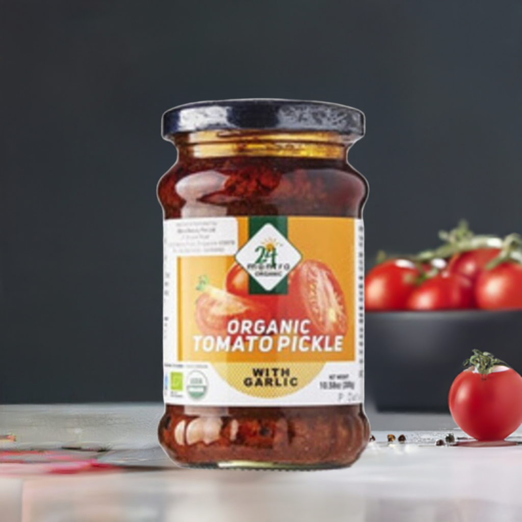 24 Mantra Organic Tomato Pickle-Gms : 400 - www.foodworldmd.com