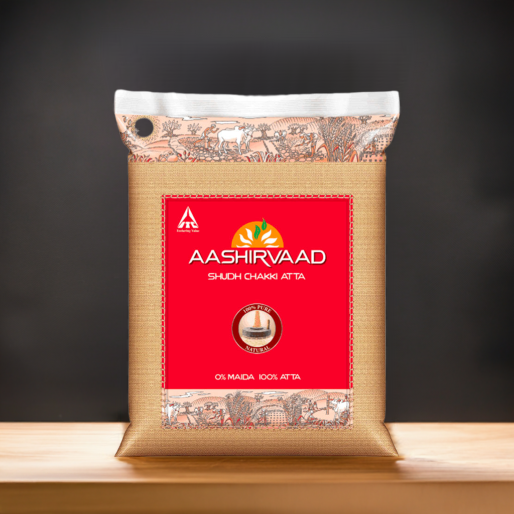 Aashirvaad Whole Wheat Flour-Lbs : 10 - www.foodworldmd.com