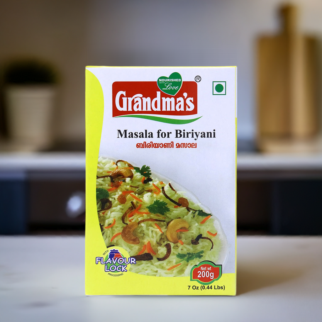 Grandmas Biriyani Masala-Gms : 200 - www.foodworldmd.com