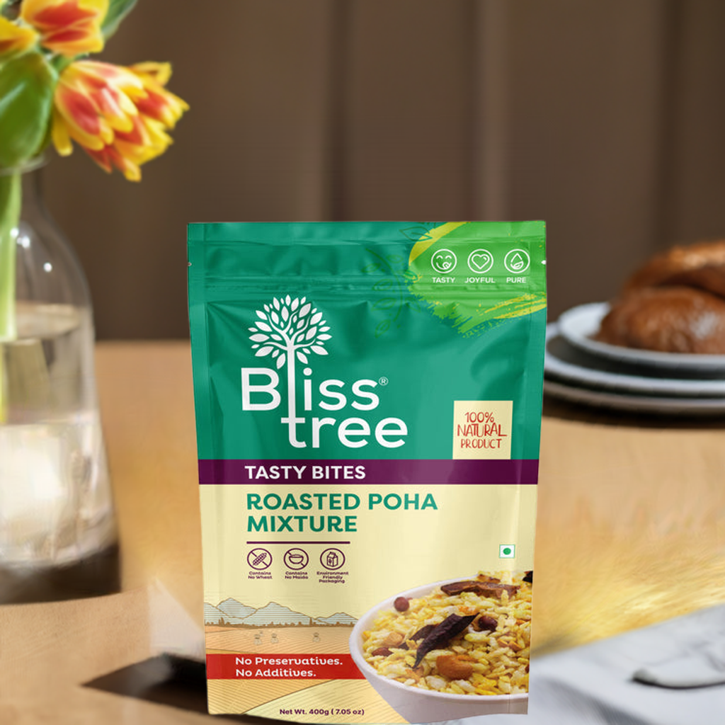 Bliss Tree Roasted Poha Mixture-Gms : 200 - www.foodworldmd.com