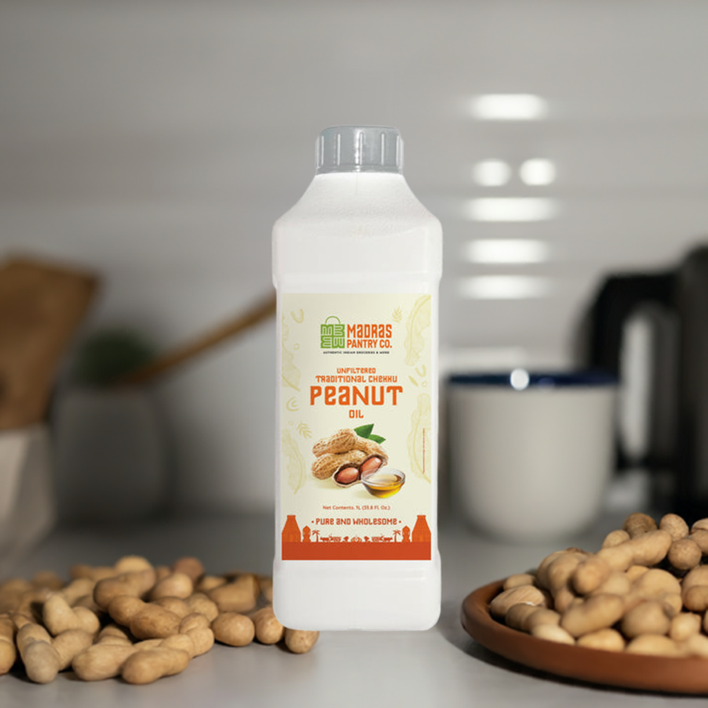 Madras Pantry Wood Cold Pressed Peanut Oil-Ltr : 1 - www.foodworldmd.com