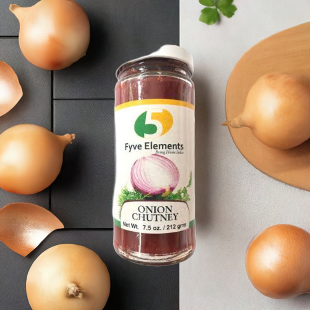 Fyve Elements Onion Chutney-Oz : 7.5 - www.foodworldmd.com