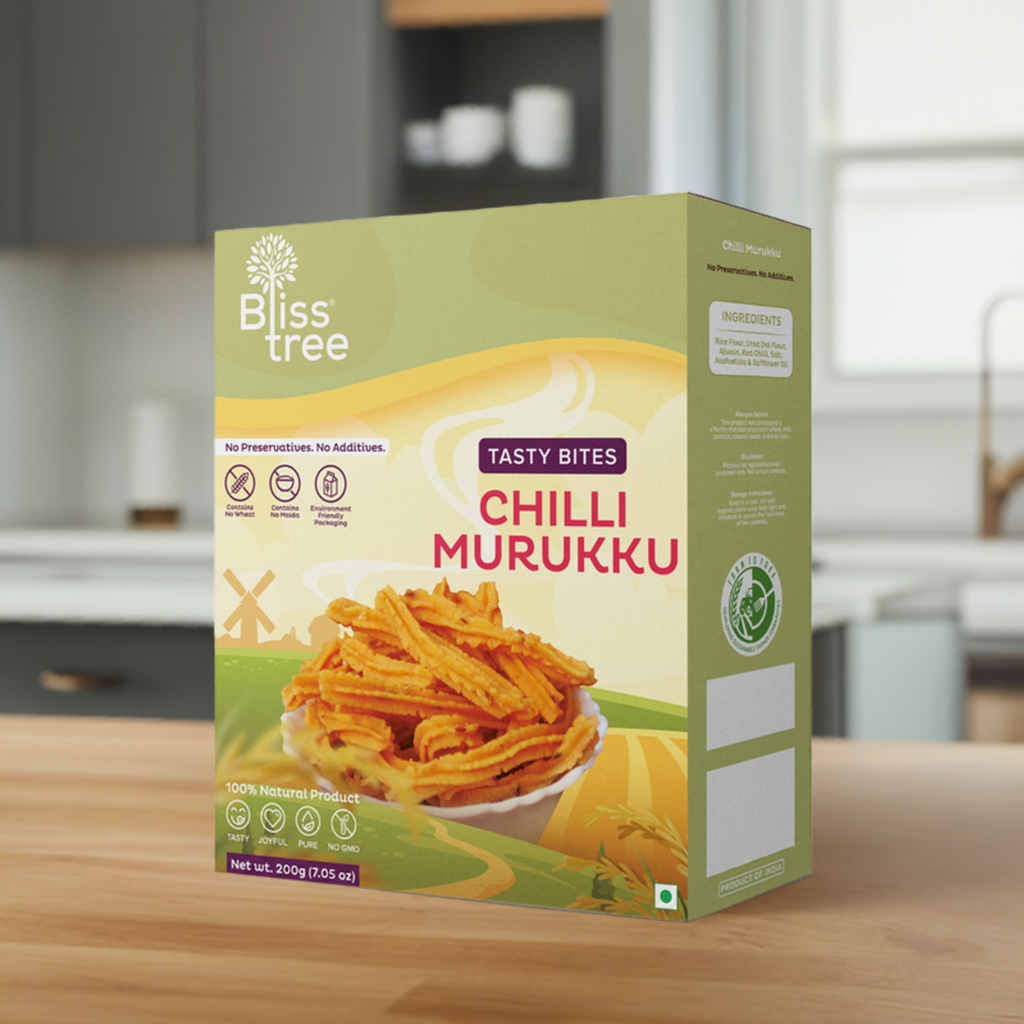 Bliss Tree Chilli Murukku-Gms : 200 - www.foodworldmd.com