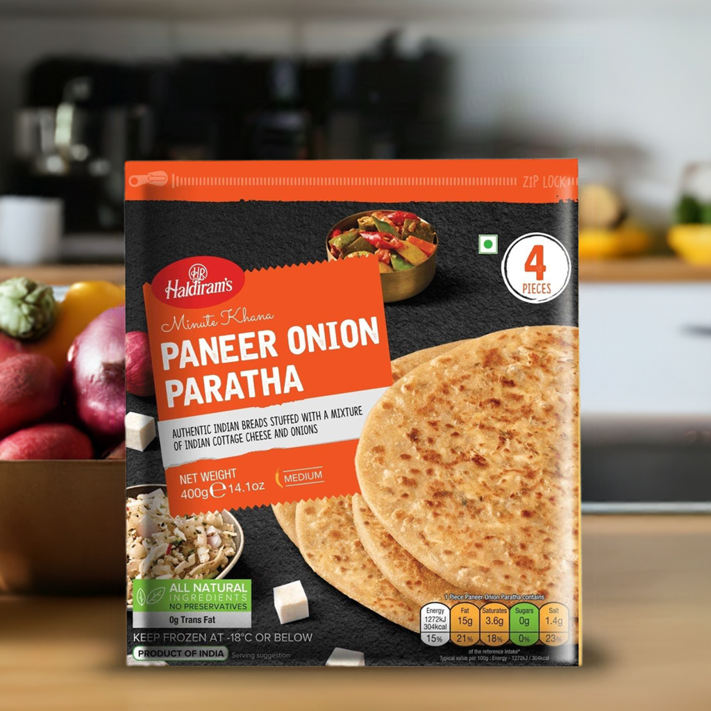 Haldirams Paneer Onion Paratha-Gms : 400 - www.foodworldmd.com