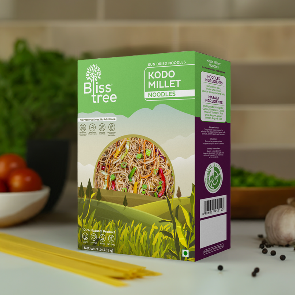 Bliss Tree Kodo Millet Noodles-Gms : 180 - www.foodworldmd.com