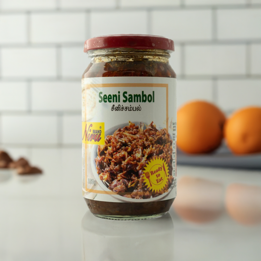 Niru Veg Seeni Sambol-Gms : 350 - www.foodworldmd.com