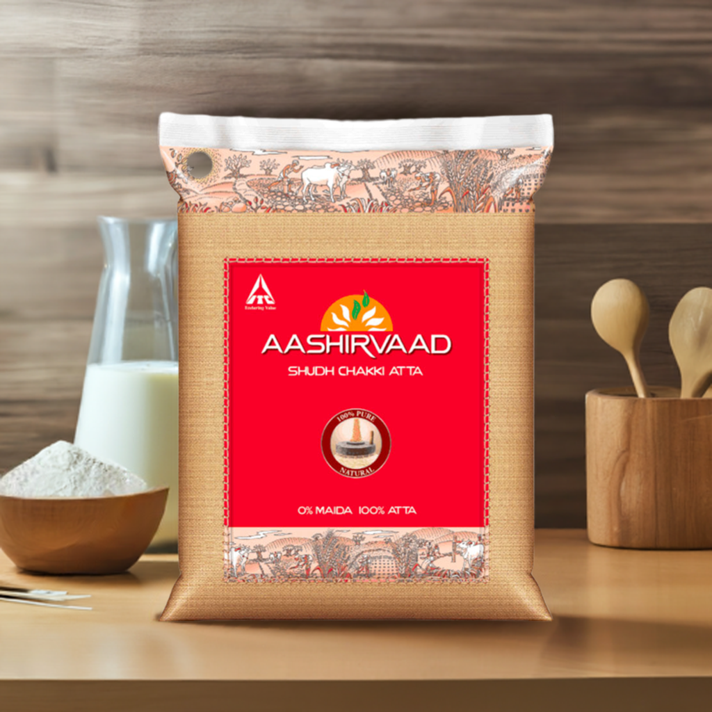 Aashirvaad Whole Wheat Flour-Lbs : 4 - www.foodworldmd.com