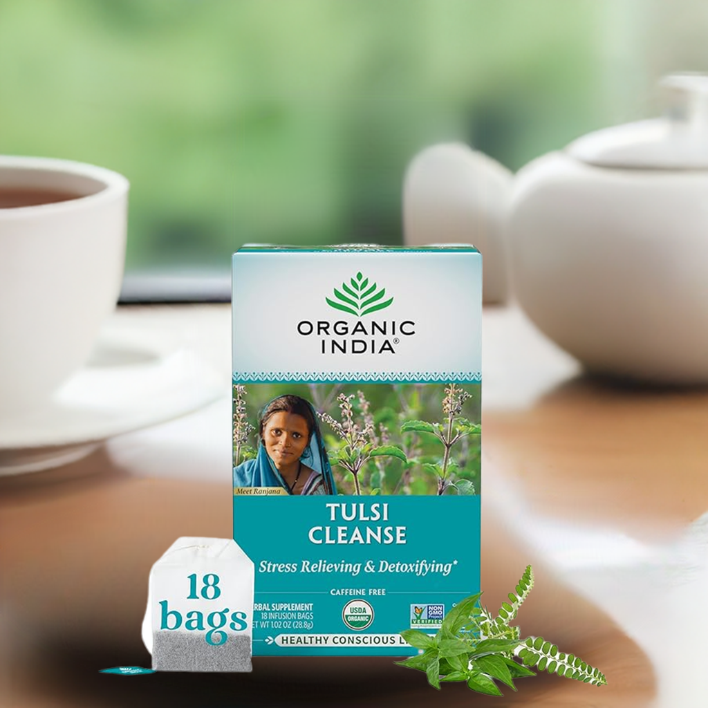 Organic India Tulsi Cleanse Tea Bags-Gms : 28.8 - www.foodworldmd.com