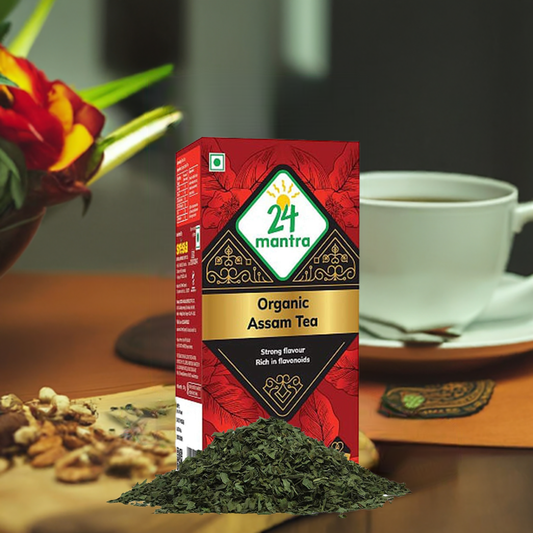 24 Mantra Organic Assam Tea-Gms : 100 - www.foodworldmd.com