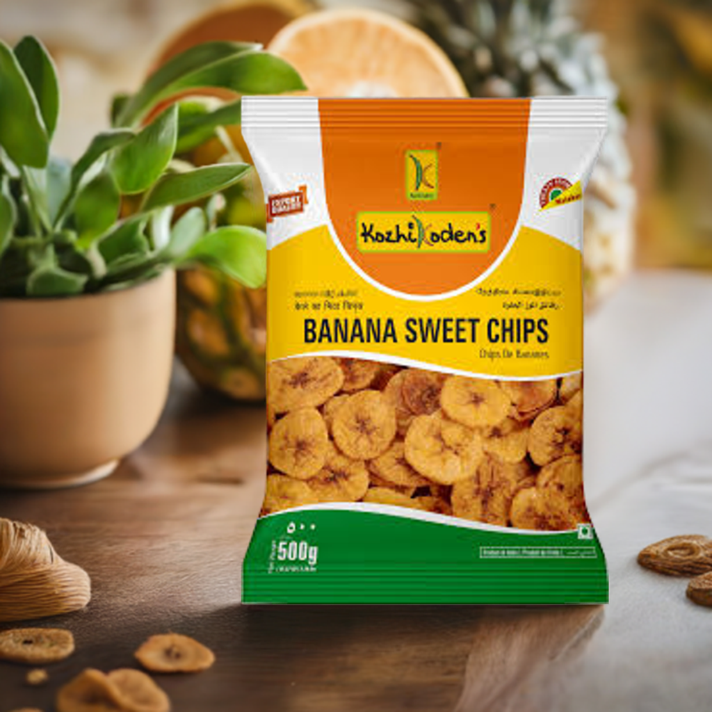 Kozhikodens Banana Chips Sweet-Gms : 400 - www.foodworldmd.com