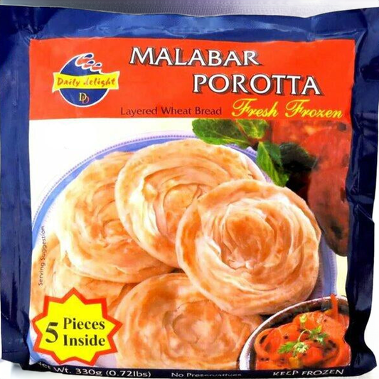 Daily Delight Malabar Porotta-Gms : 330 - www.foodworldmd.com