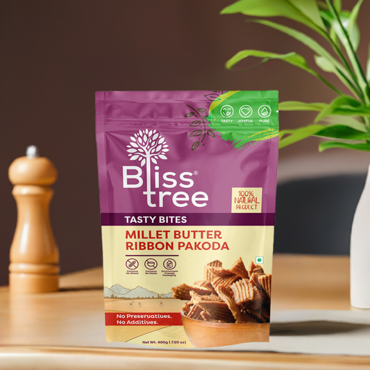 Bliss Tree Millet Butter Ribbon Pakoda-Gms : 400 - www.foodworldmd.com