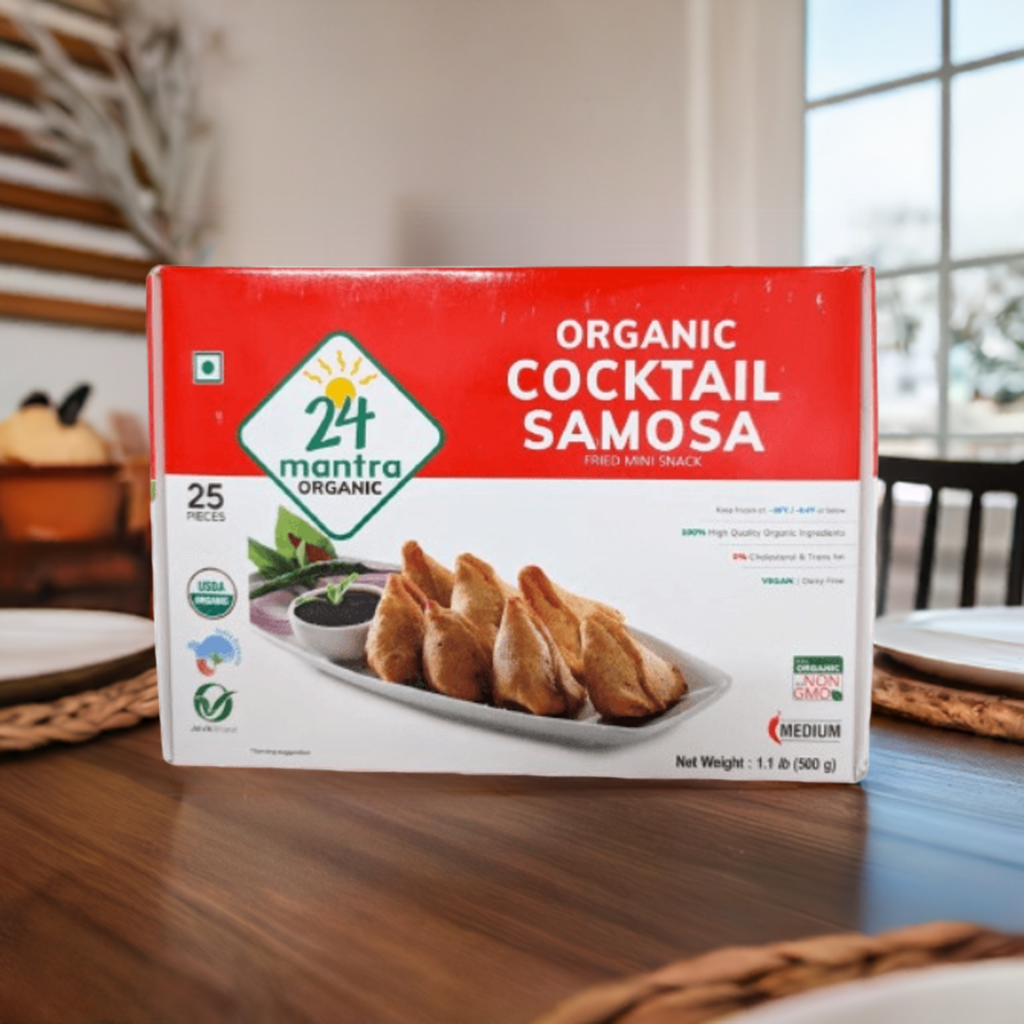 24 Mantra Organic Cocktail Samosa-Gms : 500 - www.foodworldmd.com