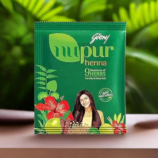 Godrej Nupur Mehendi 9 Herbs-Gms : 120 - www.foodworldmd.com