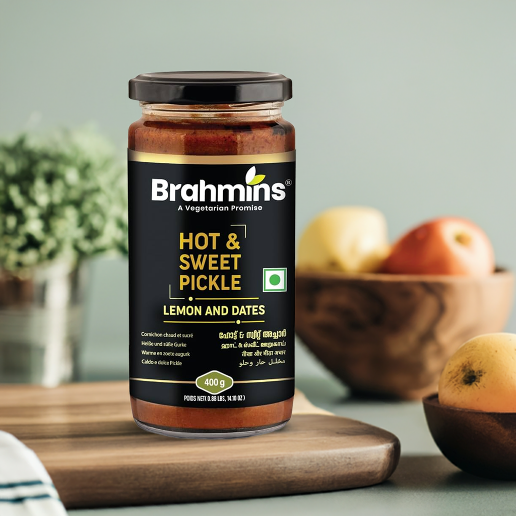 Brahmins Hot & Sweet Pickle-Gms : 400 - www.foodworldmd.com