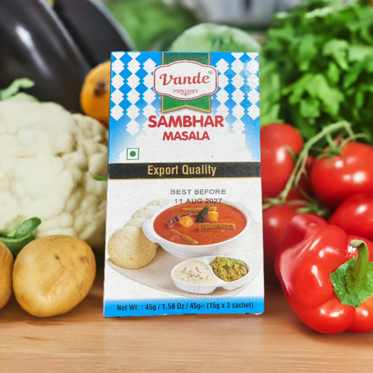 Vande Sambhar Masala-Gms : 45 - www.foodworldmd.com