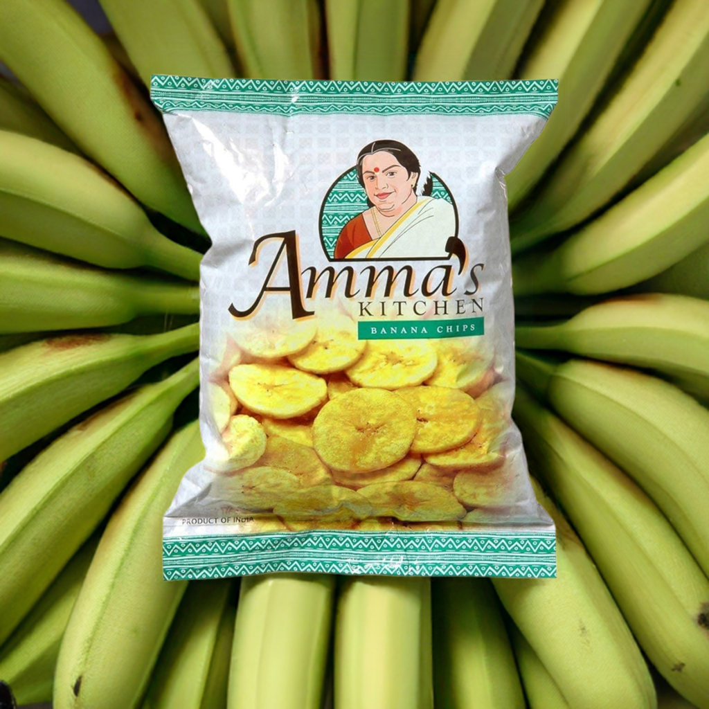 Ammas Kitchen Banana Chips-Gms : 285 - www.foodworldmd.com